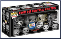 4-Pack (Black & White) (Metallic) from Universal Monsters - Pop! Vinyl Figures manufactured by Funko [Front]