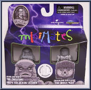 Creature From The Black Lagoon (Black and White) / Wolf Man (Black and White) from Universal Monsters - Minimates - Toys R Us - Wave 1 manufactured by Diamond Select [Front]