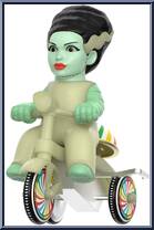 Bride of Frankenstein (Glow with Glow Trike) from Universal Monsters - Super Cycles manufactured by Super7 [Loose]