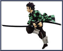Tanjiro Kamado from Vibration Stars - Demon Slayer: Kimetsu no Yaiba manufactured by Banpresto [Loose]