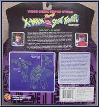 Cyclops vs. M. Bison from Video Game Super Stars Presents - X-Men v.s Street Fighter - Series 1 manufactured by Toy Biz [Back]