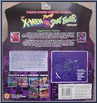 Juggernaut vs. Dhalsim from Video Game Super Stars Presents - X-Men v.s Street Fighter - Series 2 manufactured by Toy Biz [Back]