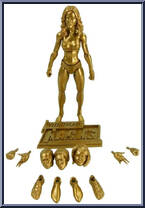 Glorious Gold Blank (Female) from Vitruvian H.A.C.K.S - Blanks manufactured by Boss Fight Studio [Loose]