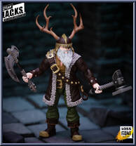 Grimgrom (Dwarf Mercenary) from Vitruvian H.A.C.K.S - Basic Series manufactured by Boss Fight Studio [Loose]