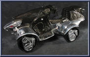Black Stealth Cycle from Voltron - Third Dimension - Stealth Cycles manufactured by Trendmasters [Loose]