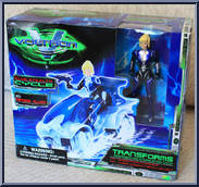 Blue Stealth Cycle (with Princess Allura) from Voltron - Third Dimension - Stealth Cycles manufactured by Trendmasters [Front]