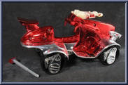 Red Stealth Cycle from Voltron - Third Dimension - Stealth Cycles manufactured by Trendmasters [Loose]