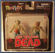 Guts Zombie / Burned Zombie from Walking Dead - Minimates - Wave 1 manufactured by Diamond Select [Front]