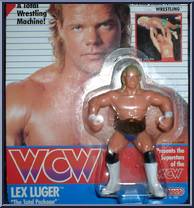Lex Luger (Blue Suit) from WCW - Series 1 - Released in US manufactured by Galoob [Front]