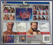 Ric Flair & Arn Anderson from WCW - Tag Teams - Released in UK manufactured by Galoob [Back]