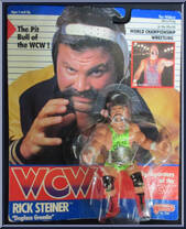 Rick Steiner (Green Singlet) from WCW - Series 2 - Released in UK manufactured by Galoob [Front]