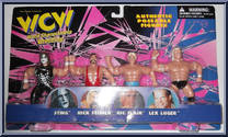 Sting / Rick Steiner / Ric Flair / Lex Luger from WCW - 4.5" Scale manufactured by Original San Francisco Toymakers [Front]