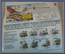 Gun Grinner from Wheeled Warriors - Monster Minds manufactured by Mattel [Back]