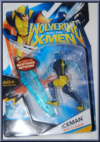 Iceman (with ice board) from Wolverine and the X-Men - Basic Series manufactured by Hasbro [Front]