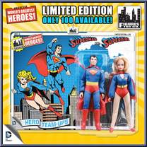 Superman / Supergirl from World's Greatest - DC Limited Edition Multi-Packs manufactured by Figures Toy Company [Front]