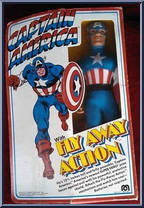 Captain America (Fly Away Action) from World's Greatest - 12" Scale manufactured by Mego [Front]