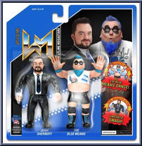 Josh Shernoff / Blue Meanie from Wrestling Megastars - 2-Packs manufactured by Chella Toys [Front]