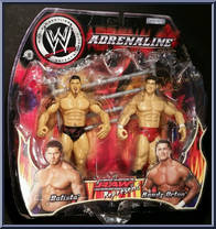 Batista / Randy Orton from WWE Adrenaline - Series  7 manufactured by Jakks Pacific [Front]