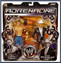 John Cena / John Bradshaw Layfield from WWE Adrenaline - Series 15 manufactured by Jakks Pacific [Front]