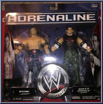 Edge / Matt Hardy from WWE Adrenaline - Series 17 manufactured by Jakks Pacific [Front]