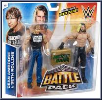 Dean Ambrose vs. Seth Rollins from WWE Battle Packs - Series 36 manufactured by Mattel [Front]