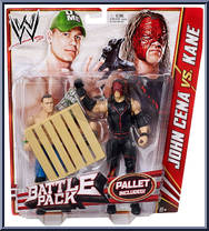 John Cena vs. Kane from WWE Battle Packs - Series 19 manufactured by Mattel [Front]