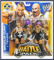 Brodus Clay & Tensai from WWE Battle Packs - Series 27 manufactured by Mattel [Front]