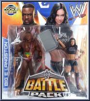 Big E Langston & A.J. Lee from WWE Battle Packs - Series 28 manufactured by Mattel [Front]