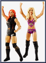Becky Lynch / Charlotte Flair from WWE Battle Packs - Series 55 manufactured by Mattel [Loose]