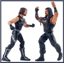 AJ Styles & Roman Reigns from WWE Battle Packs - Series 45 manufactured by Mattel [Loose]