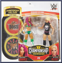 Sasha Banks vs Alexa Bliss from WWE Championship Showdown - Series  1 manufactured by Mattel [Front]