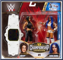 Bayley vs Sasha Banks from WWE Championship Showdown - Series  9 manufactured by Mattel [Front]