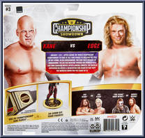 Kane vs Edge from WWE Championship Showdown - Series  3 manufactured by Mattel [Back]