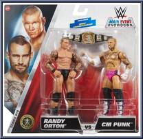 Randy Orton vs CM Punk from WWE Championship Showdown - Series 19 manufactured by Mattel [Front]
