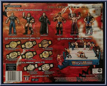 Hulk Hogan vs. Shawn Michaels from WWE Classic Superstars - Exclusives manufactured by Jakks Pacific [Back]