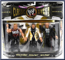 Brian Knobbs / Jimmy Hart / Jerry Sags from WWE Classic Superstars - 3-Packs manufactured by Jakks Pacific [Front]
