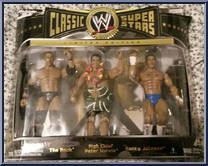 Rock / Peter Maivia / Rocky Johnson from WWE Classic Superstars - 3-Packs manufactured by Jakks Pacific [Front]