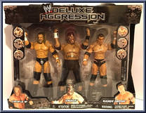Triple H / Umaga / Randy Orton from WWE Deluxe Aggression - 3-Packs - Series 5 manufactured by Jakks Pacific [Front]