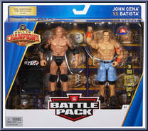 John Cena vs Batista (Battle Pack) from WWE Elite Collection - Hall of Champions manufactured by Mattel [Front]