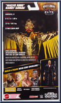 Macho Man Randy Savage from WWE Elite Collection - Wrestlemania 39 manufactured by Mattel [Back]
