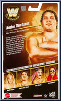 Andre the Giant (Yellow Shorts) from WWE Elite Collection - Legends - Series 21 manufactured by Mattel [Back]