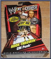 CM Punk (Hook Throwin') from WWE Flex Force - Red Card manufactured by Mattel [Front]