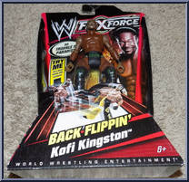 Kofi Kingston from WWE Flex Force - Red Card manufactured by Mattel [Front]