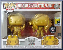Ric / Charlotte Flair (Gold) from WWE - Pop! Sets manufactured by Funko [Front]