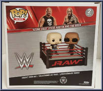 Stone Cold Steve Austin / Rock (Ring) from WWE - Pop! Sets manufactured by Funko [Back]