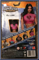 AJ Lee from WWE - Superstar Entrances manufactured by Mattel [Back]