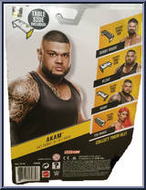 Akam from WWE - NXT Take Over manufactured by Mattel [Back]