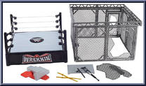Collision Cage from WWE - Wrekkin' manufactured by Mattel [Loose]