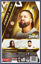 Jimmy Uso from WWE - Champions - Main Event manufactured by Mattel [Back]