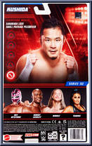 Kushida from WWE - Series 132 manufactured by Mattel [Back]